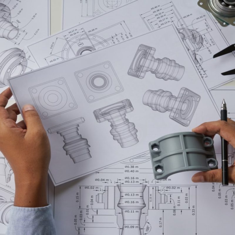 Engineer,Technician,Designing,Drawings,Mechanicalâ,Parts,Engineering,Engine,Manufacturing,Factory